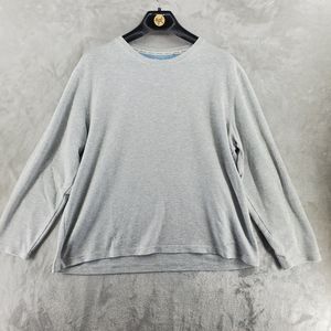 Orvis Mens Xl Gray Long Sleeve Sweater/ Base Layer Rayon/‎ Polyester crewneck